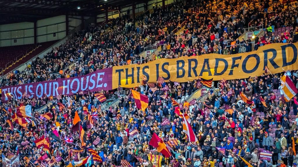 Fans at Valley Parade Stadium - Chris Rowbottom